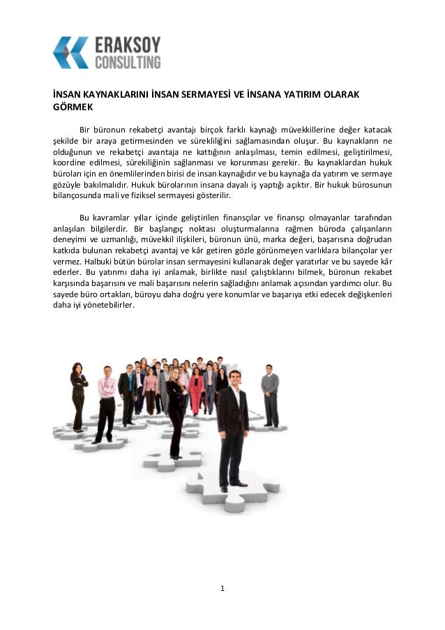 İnsan Kaynağını Yönetmek: Genel ve Özel Konular İnsan Kaynağını Yönetmek: Genel ve Özel Konular
